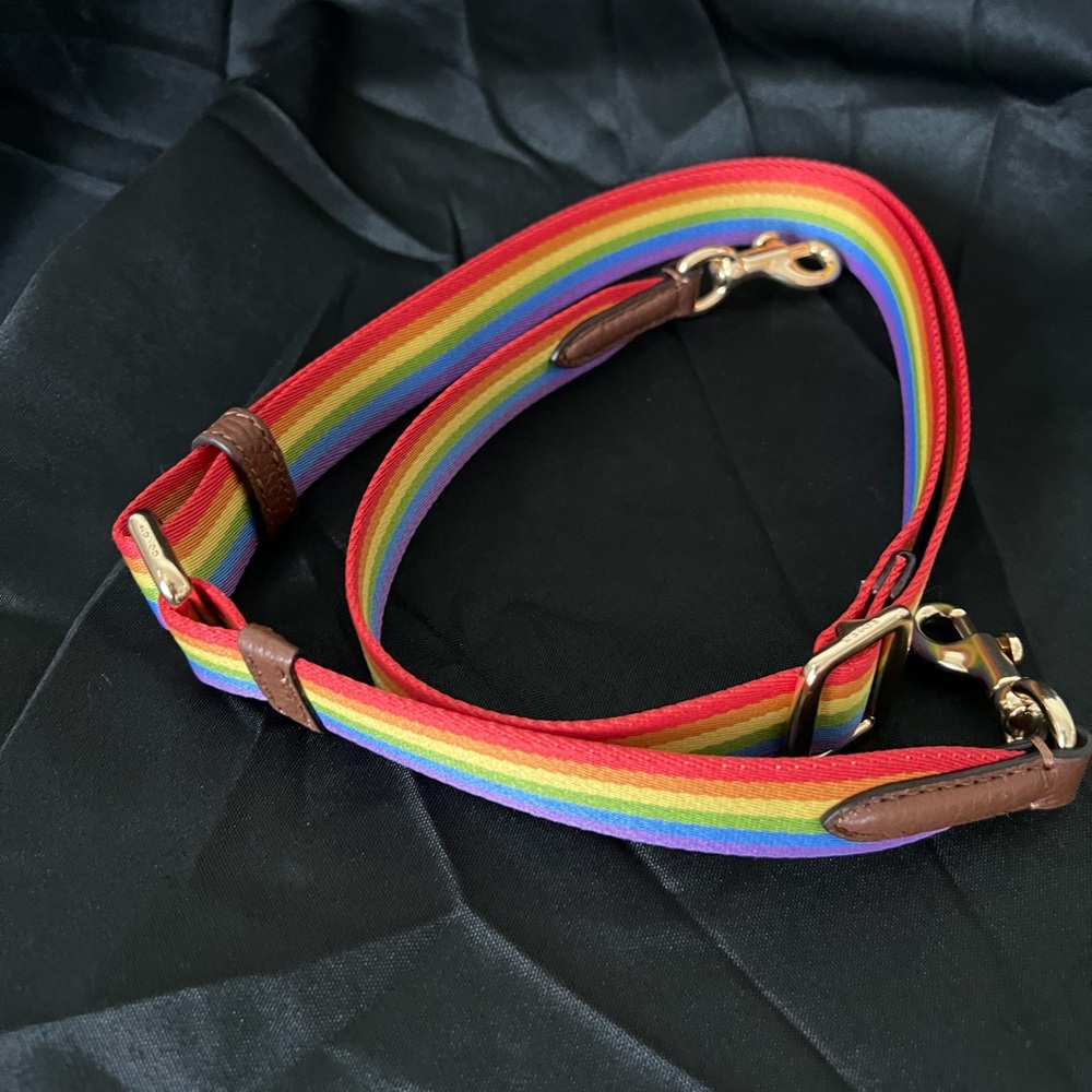 Coach Rainbow Pride Collection Adjustable Bag Strap